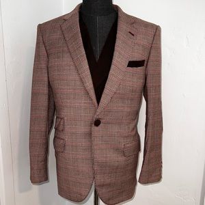 Andrew Nash Houndstooth Corduroy Vest & Blazer Sz 42R